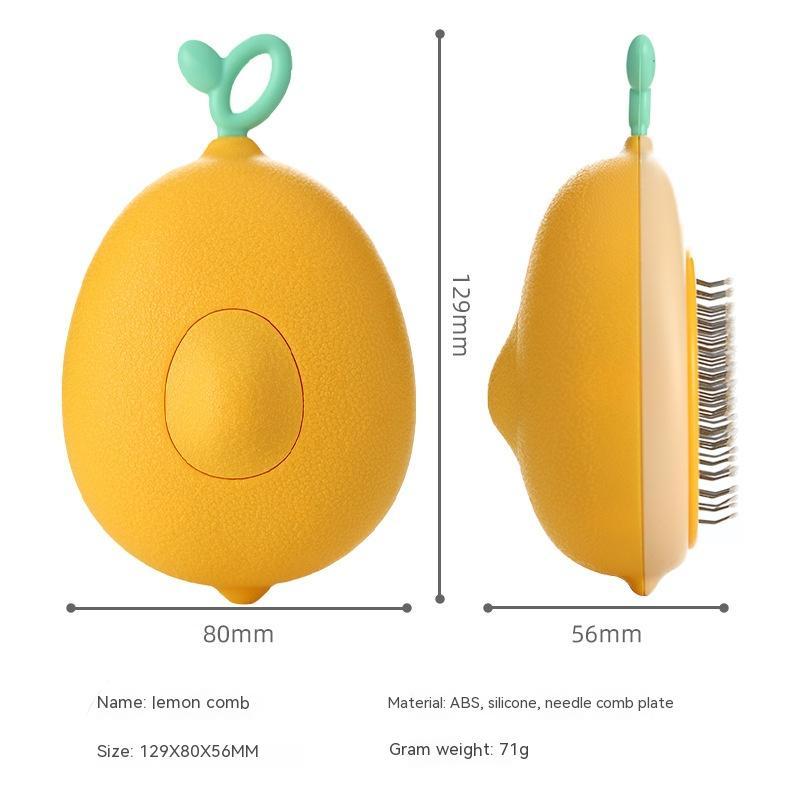 Avocado-Shaped Pet Grooming Brush & Hair Remover