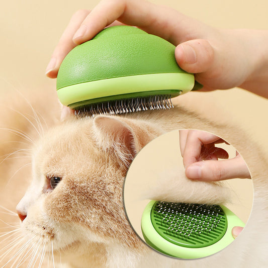Avocado-Shaped Pet Grooming Brush & Hair Remover