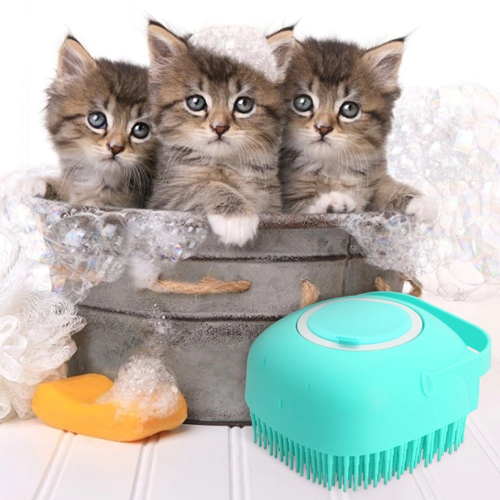 Soft Silicone Pet Bath & Massage Brush