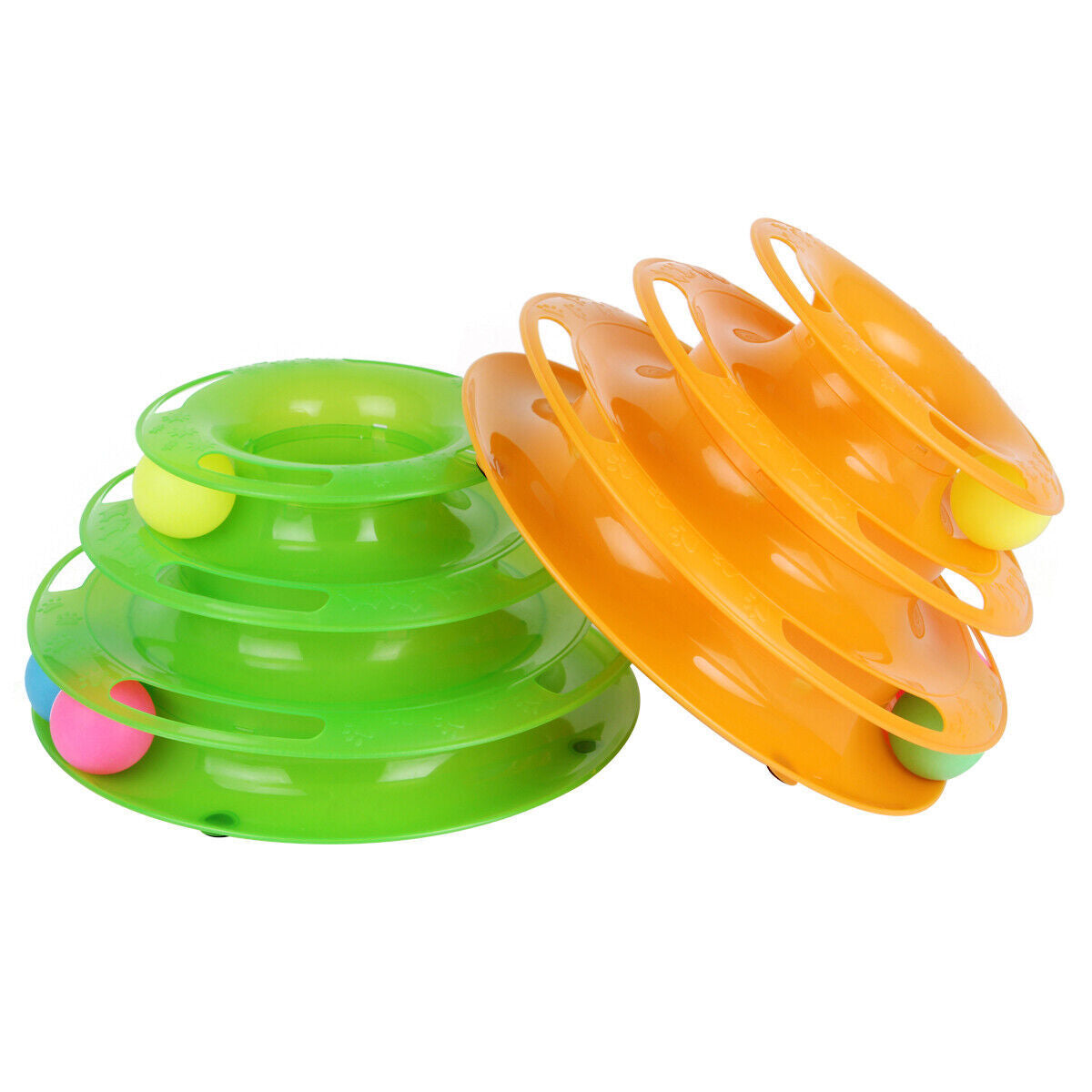 Interactive Cat Crazy Ball Toy Tower