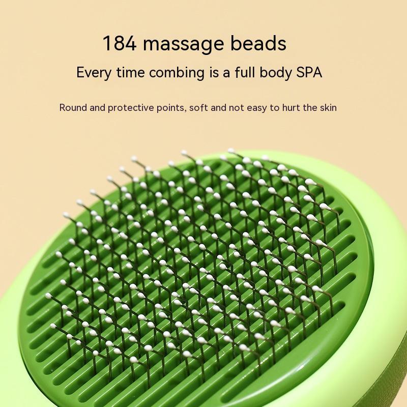 Avocado-Shaped Pet Grooming Brush & Hair Remover