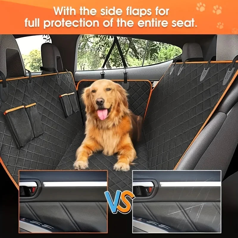 Waterproof Dog Car Seat Hammock Cover – Scratch-Resistant, Eco-Friendly Protector for All Breeds