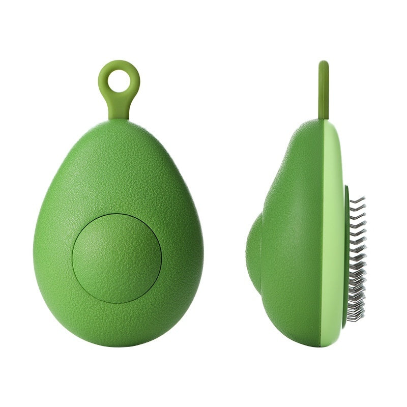 Avocado-Shaped Pet Grooming Brush & Hair Remover