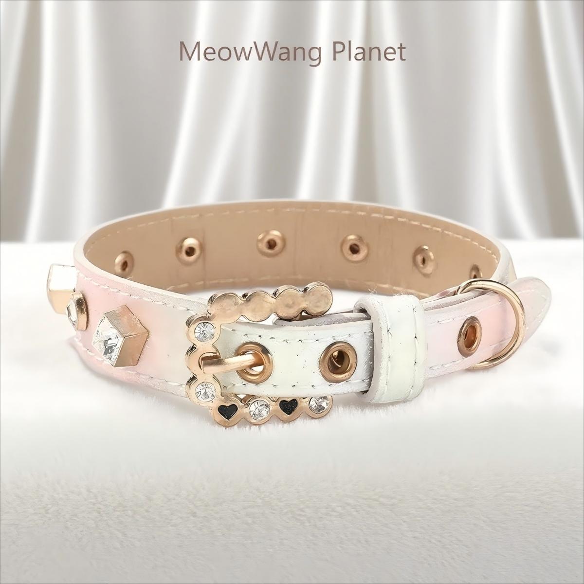 Luxury Gemstone Pet Collar & Leash Set