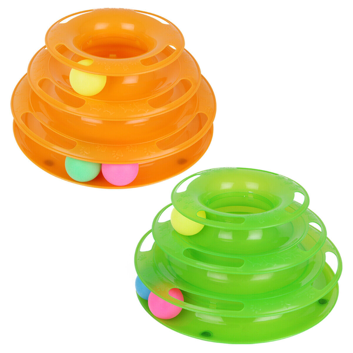 Interactive Cat Crazy Ball Toy Tower