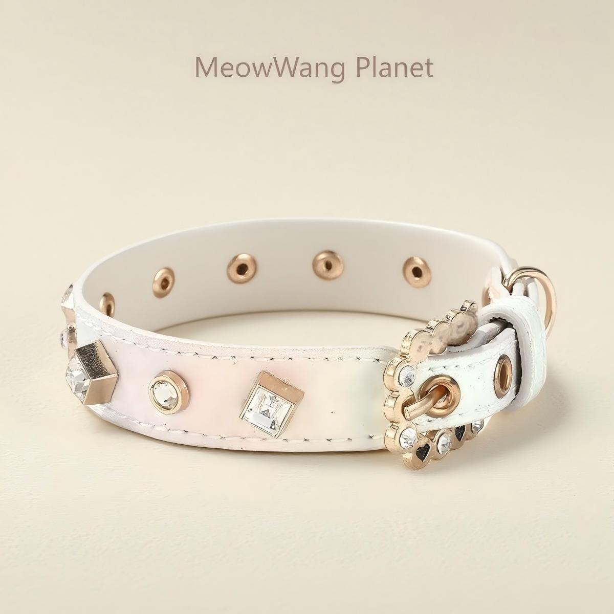 Luxury Gemstone Pet Collar & Leash Set