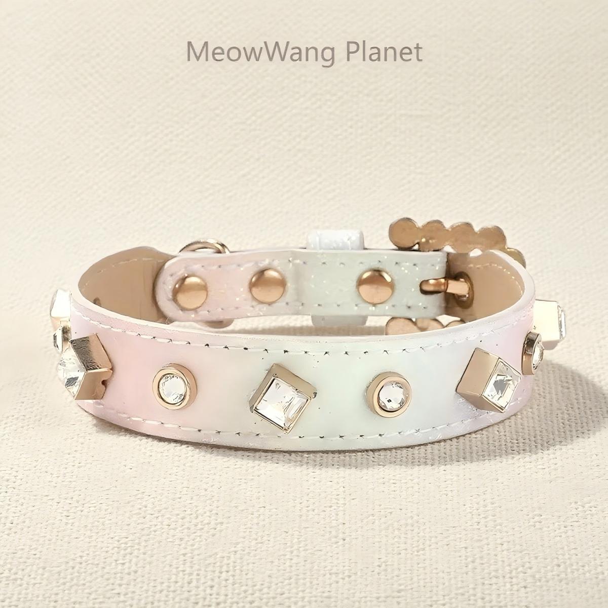 Luxury Gemstone Pet Collar & Leash Set