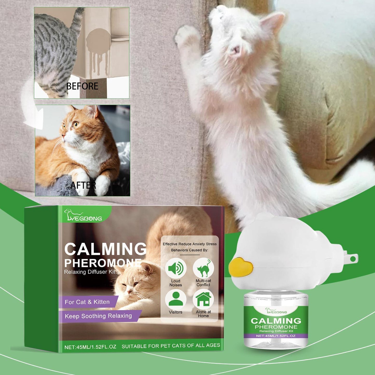 Cat Calming & Emotional Care Set