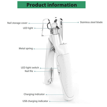 LED Pet Nail Clippers & Trimmer