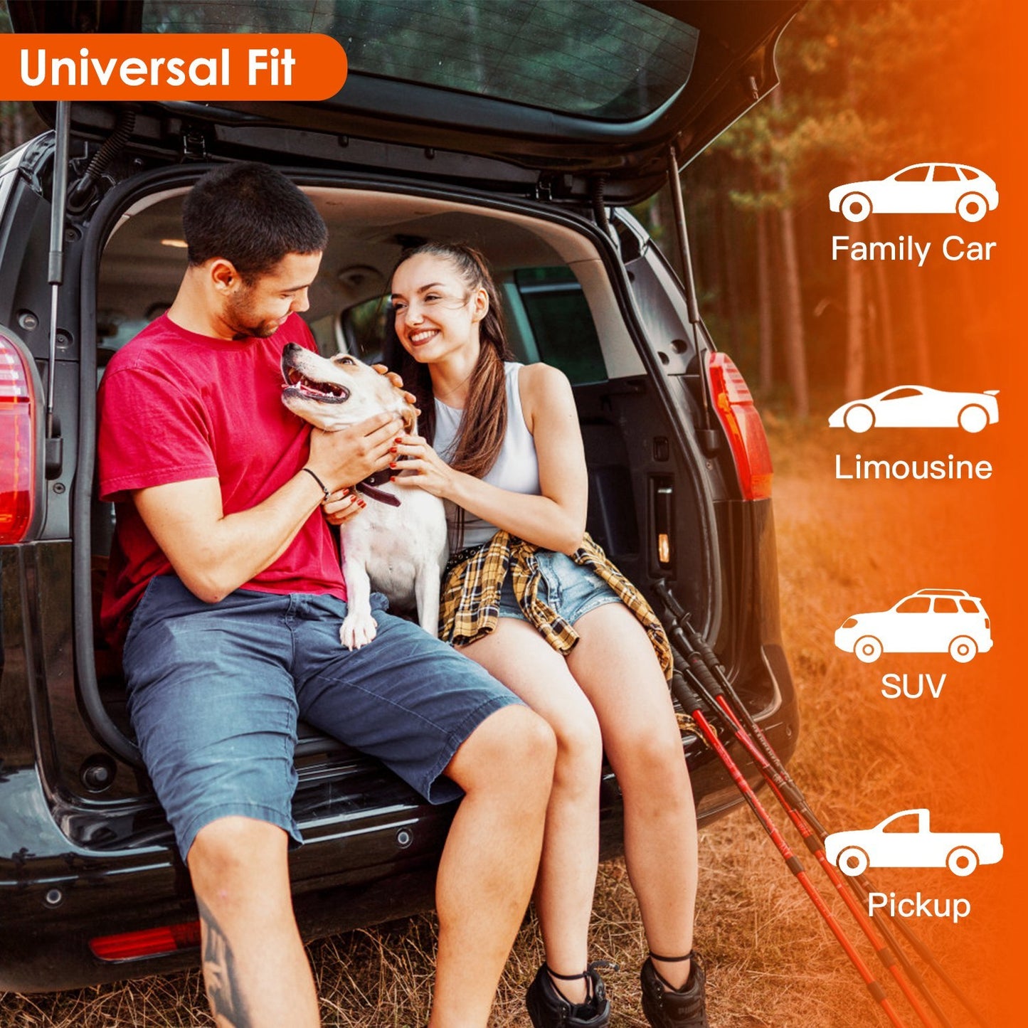 Waterproof Dog Car Seat Cover with Seat Belt