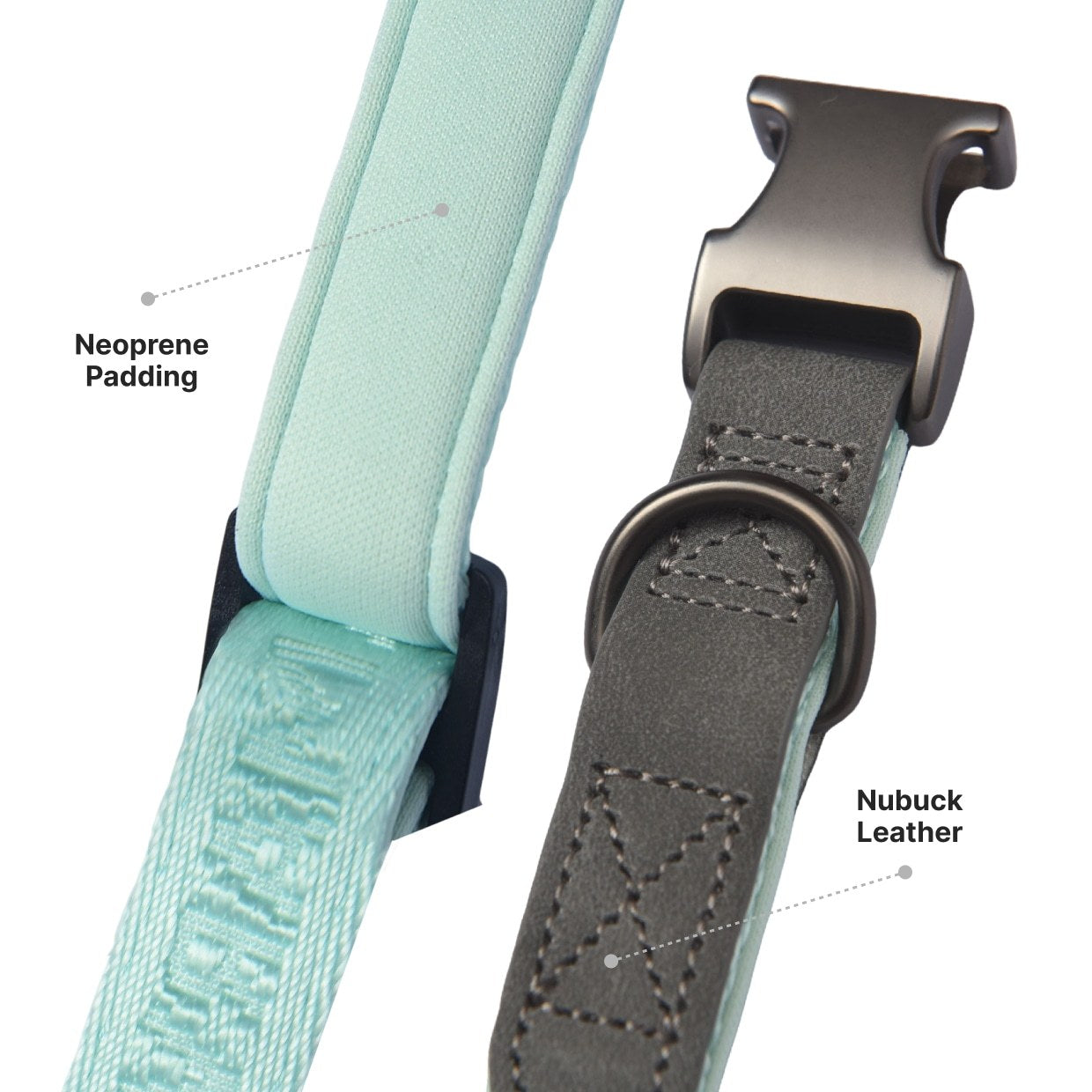 PetMarvel Heavy-Duty Padded Neoprene Dog Collar