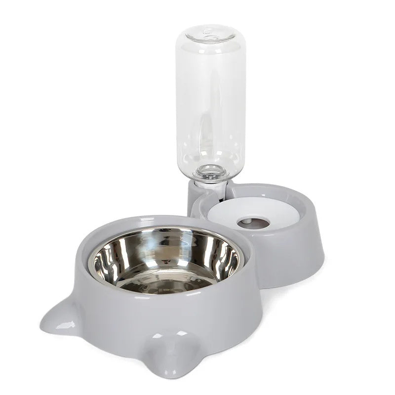 Automatic Pet Water Fountain & Feeder Bowl