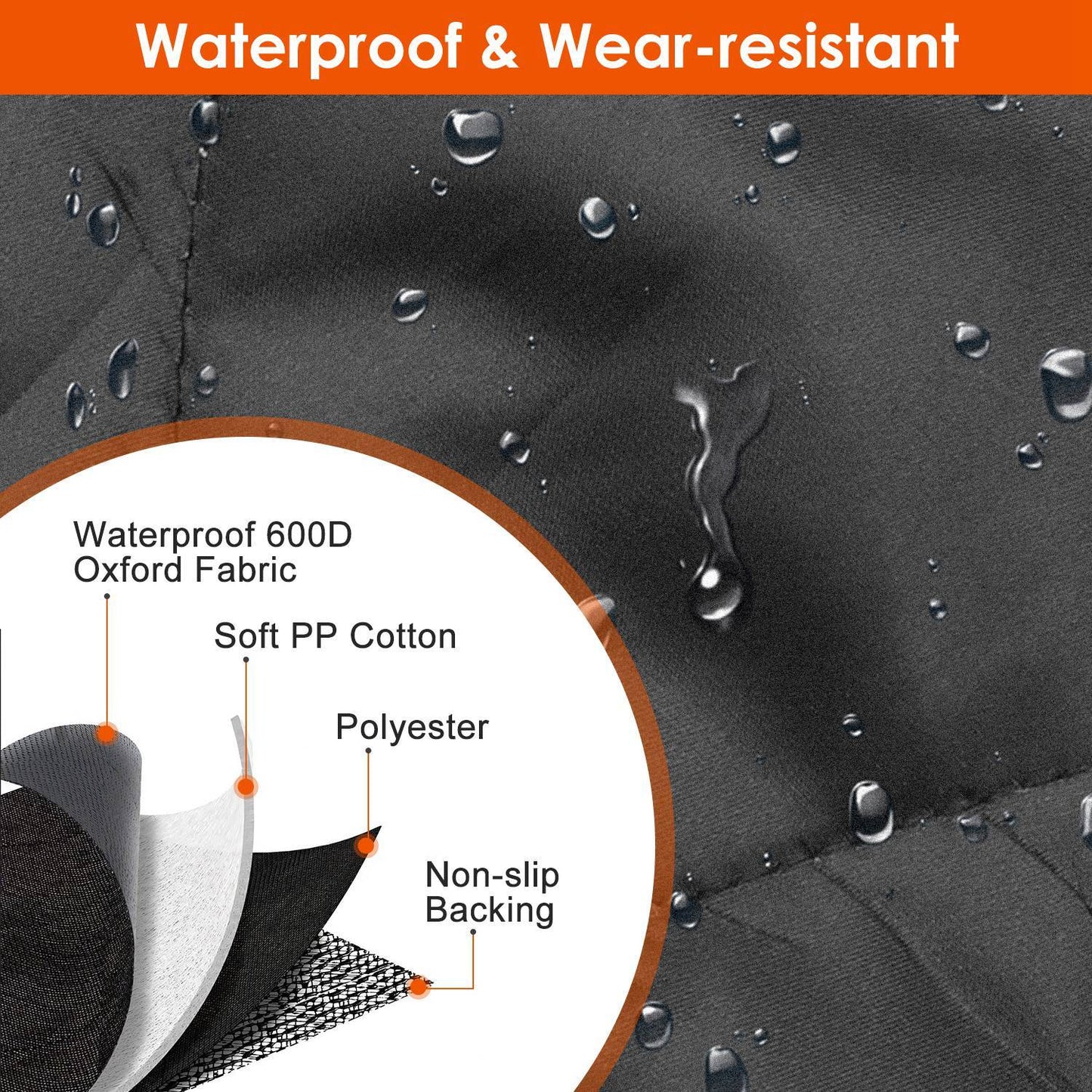 Waterproof Dog Car Seat Cover with Seat Belt